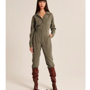 Abercrombie jumper olive army green